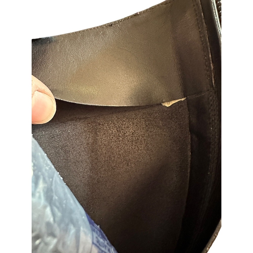 Ladies Gucci Black Leather 16.5" Riding Boot W/Back Zipper & Buckle Size 7.5 - Picture 7 of 10